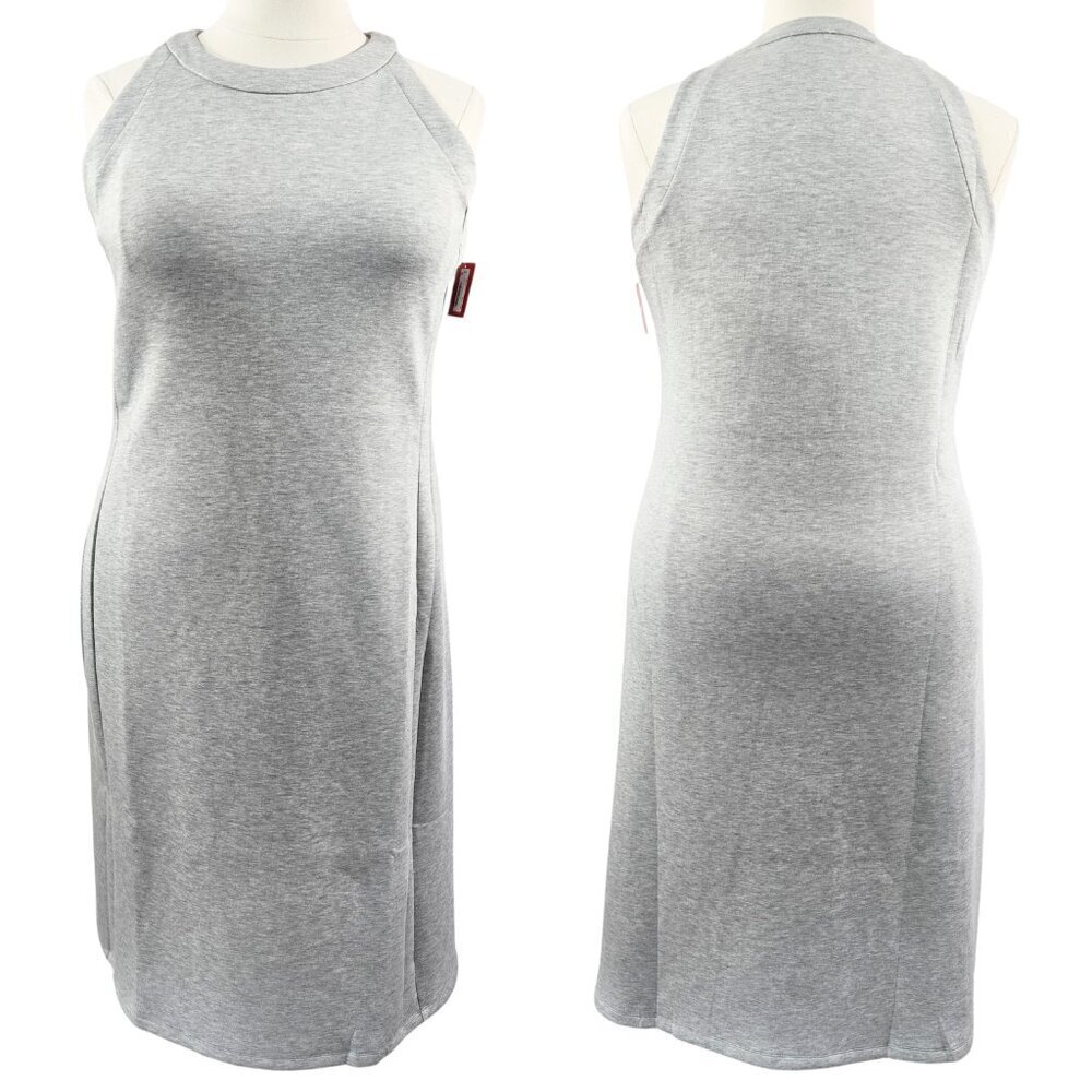 Spanx NWT AirEssentials Light Grey Heather Modal Blend Tank Midi Dress 20616R
